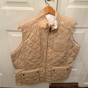 Ralph Lauren Beige Quilted Vest